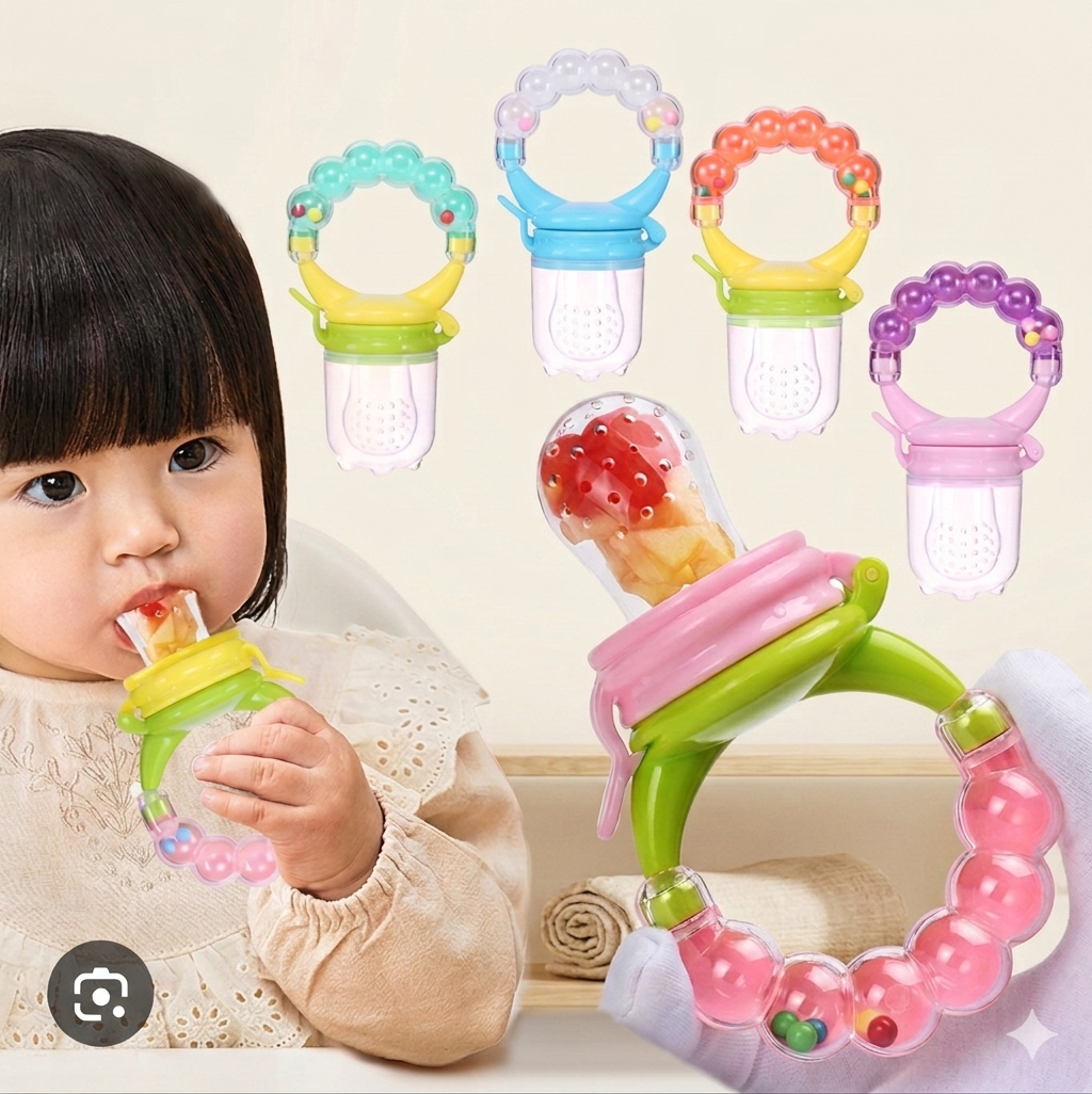 Baby Food Nibbler Feeding Spoon / Silicone Fruit Feeder – 1 Pcs